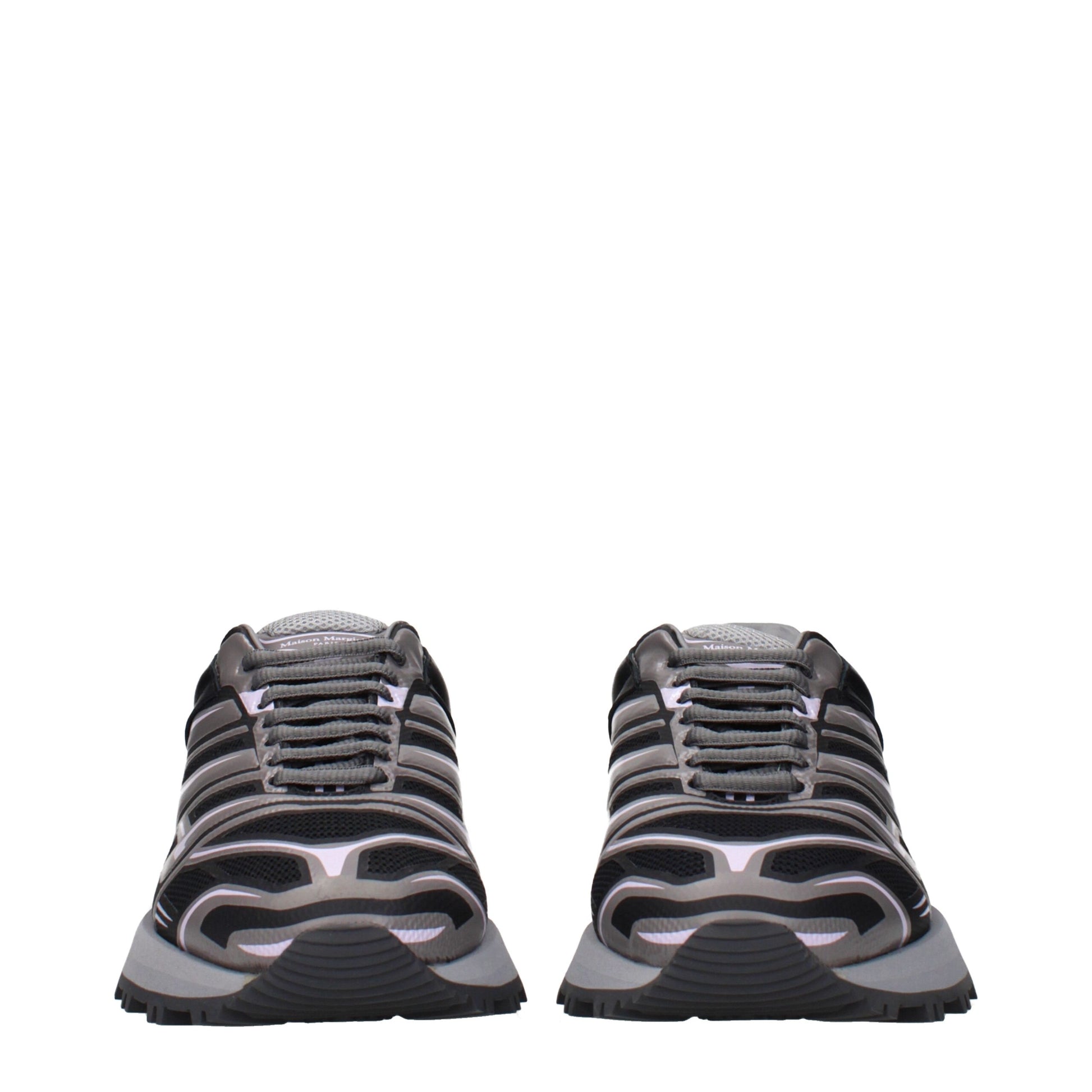 Maison Margiela Sneakers in Tessuto Nero con Logo Uomo