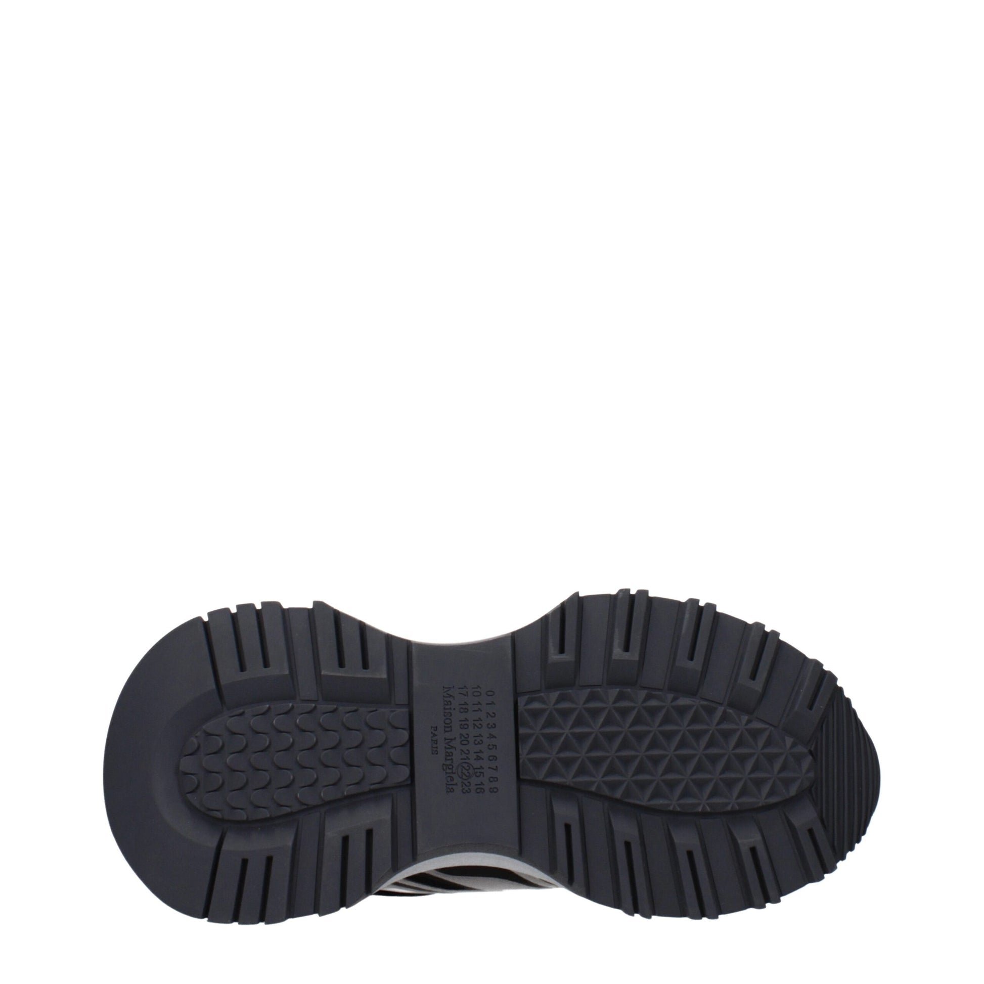 Maison Margiela Sneakers in Tessuto Nero con Logo Uomo