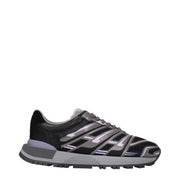 Maison Margiela Sneakers in Tessuto Nero con Logo Uomo