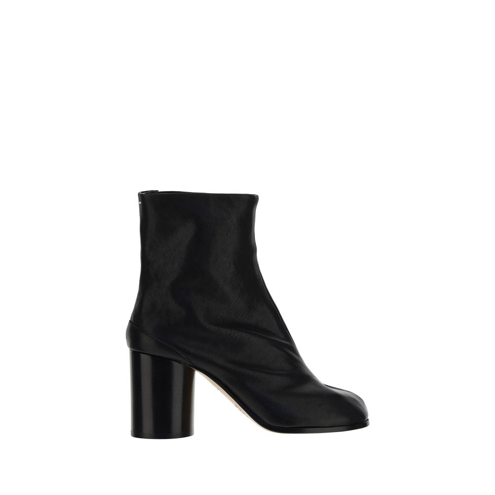 Maison Margiela Stivaletti Tabi in Pelle di Agnello Nappa Nera