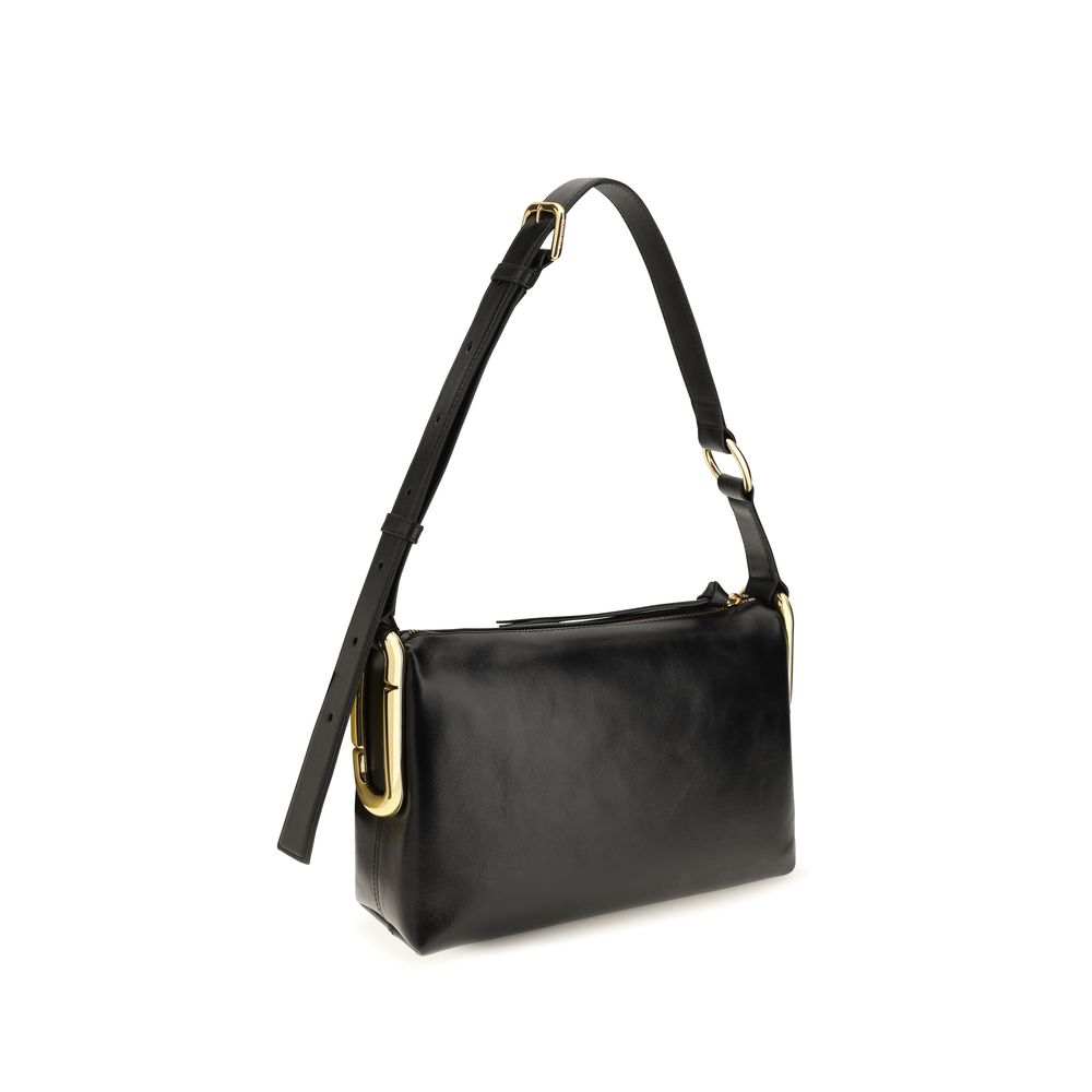 Marc Jacobs Black Bos Taurus Calf Leather Shoulder Bag
