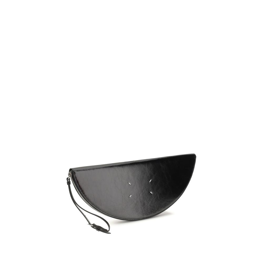 Margiela Black Calf Leather Bos Taurus Clutch Bag