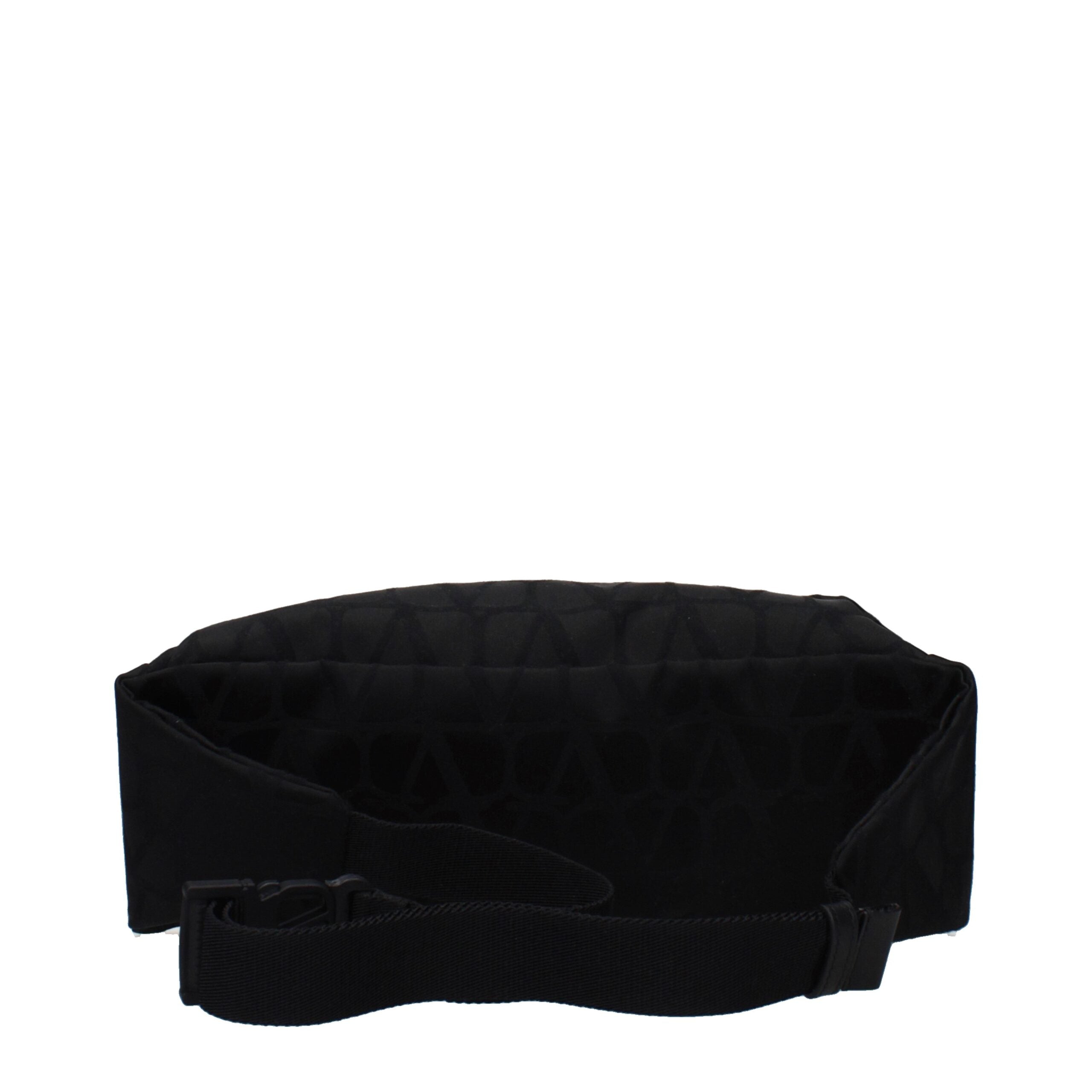Marsupio Valentino Garavani Nero in Tessuto
