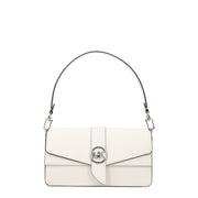 Michael Kors Borsa a Mano Media in Pelle Bianca (Turn Lock)
