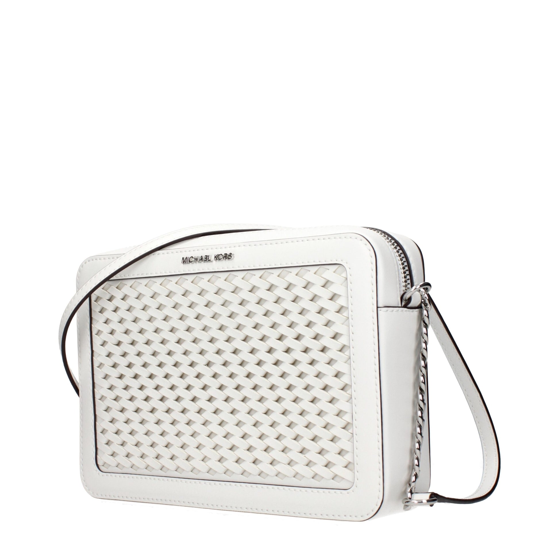 Michael Kors Borsa a Tracolla (35T5STTC3Y) in Pelle Bianca