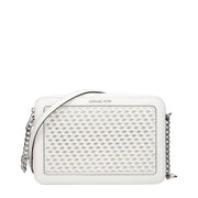 Michael Kors Borsa a Tracolla (35T5STTC3Y) in Pelle Bianca