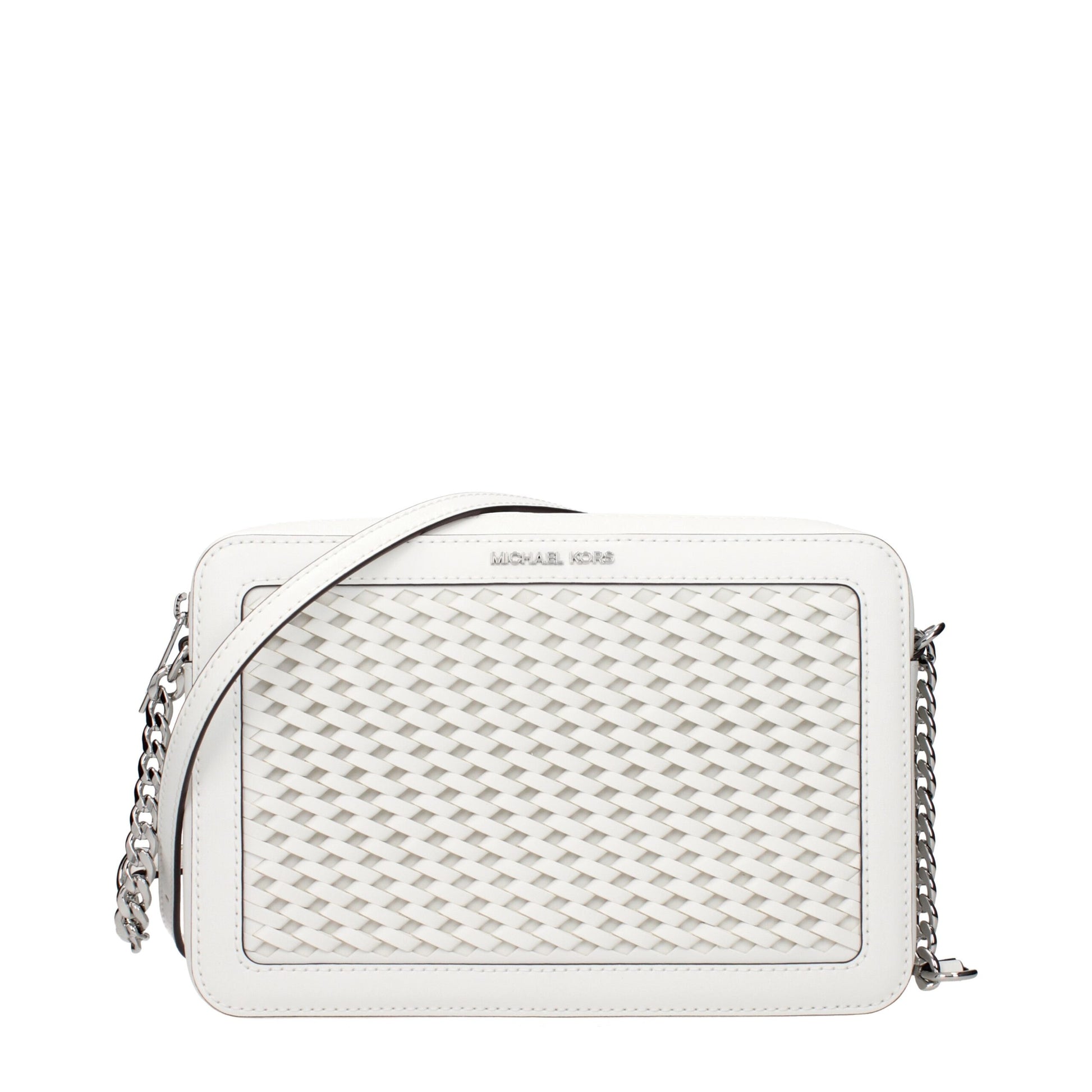 Michael Kors Borsa a Tracolla (35T5STTC3Y) in Pelle Bianca