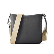 Michael Kors Borsa a Tracolla Jet Set Travel Media in Canvas Nero