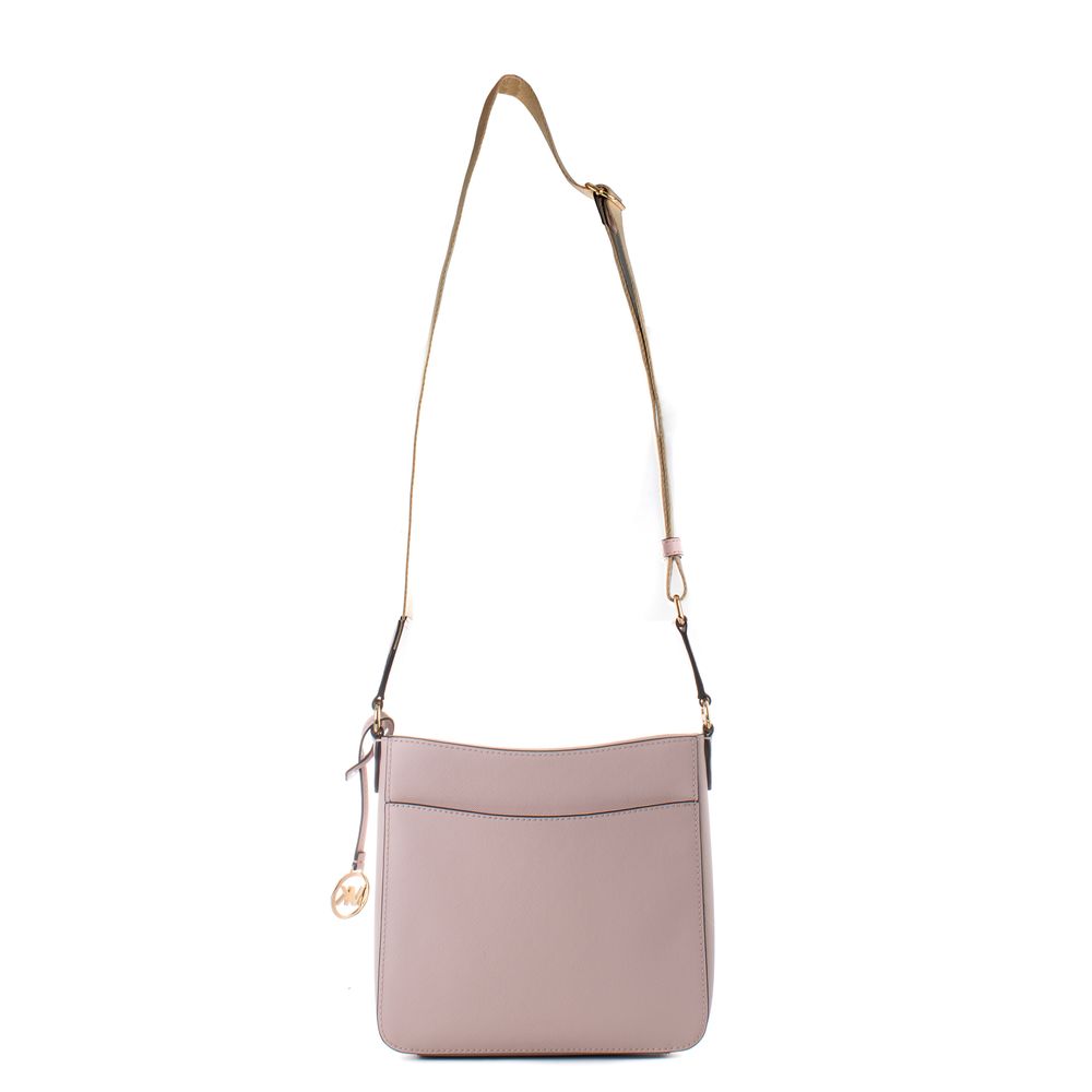 Michael Kors Borsa a Tracolla Jet Set Travel Media in Canvas Rosa