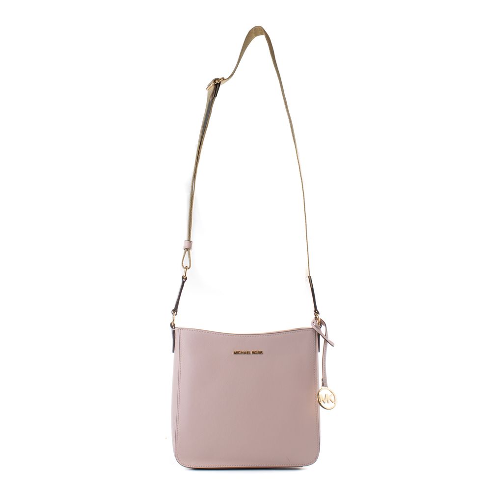 Michael Kors Borsa a Tracolla Jet Set Travel Media in Canvas Rosa
