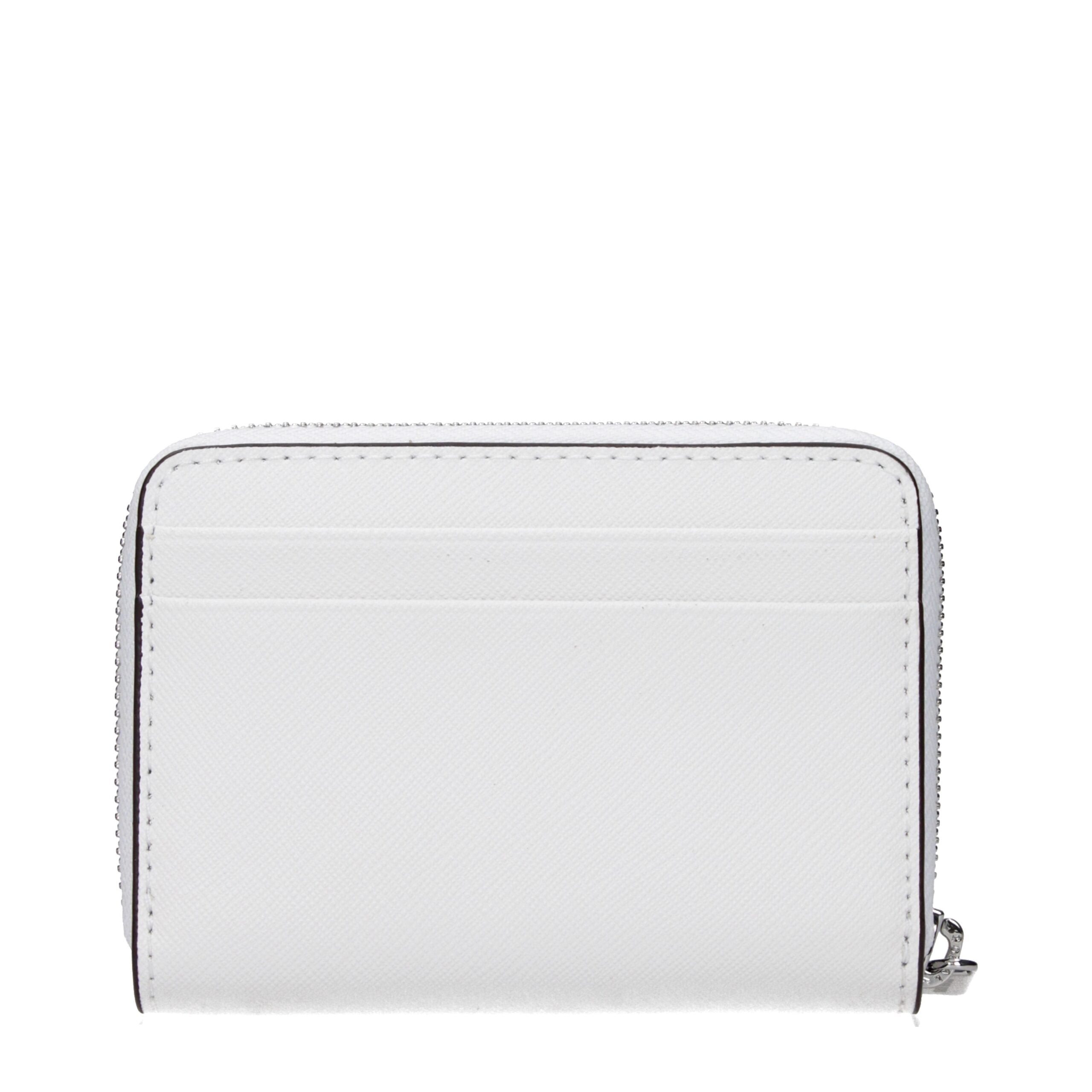 Michael Kors Porta Carte (35H8STVZ5L) in Pelle Bianca