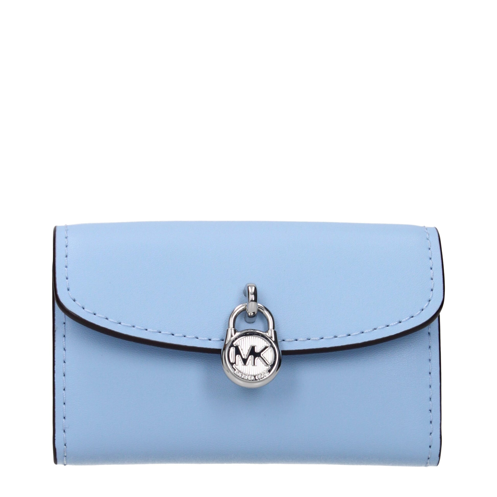 Michael Kors Portamonete (35S5S1YE0L) in Pelle Celeste Chiaro