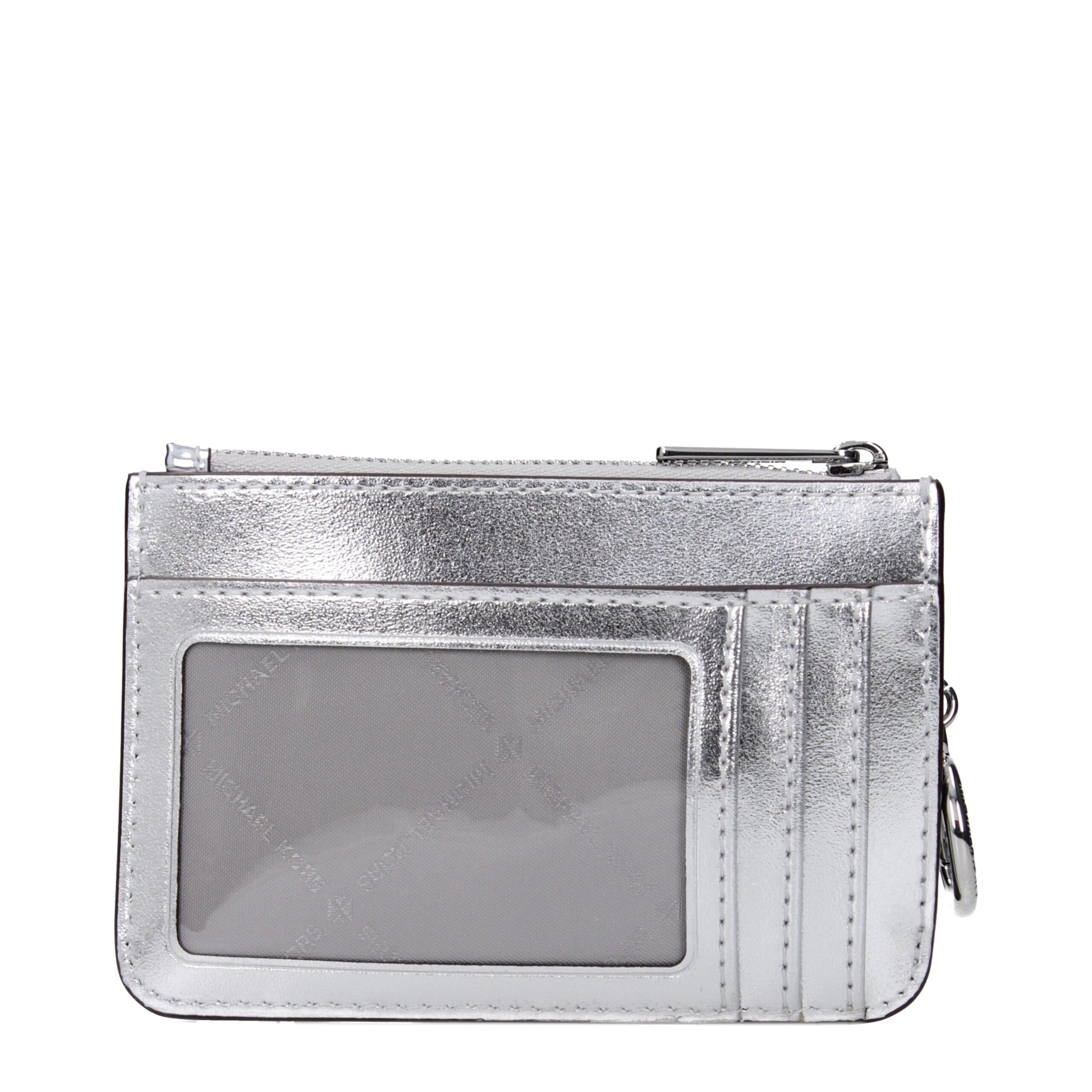 Michael Kors Portamonete (35T5STVP1Z) in Pelle Verniciata Argento