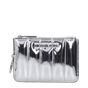 Michael Kors Portamonete (35T5STVP1Z) in Pelle Verniciata Argento