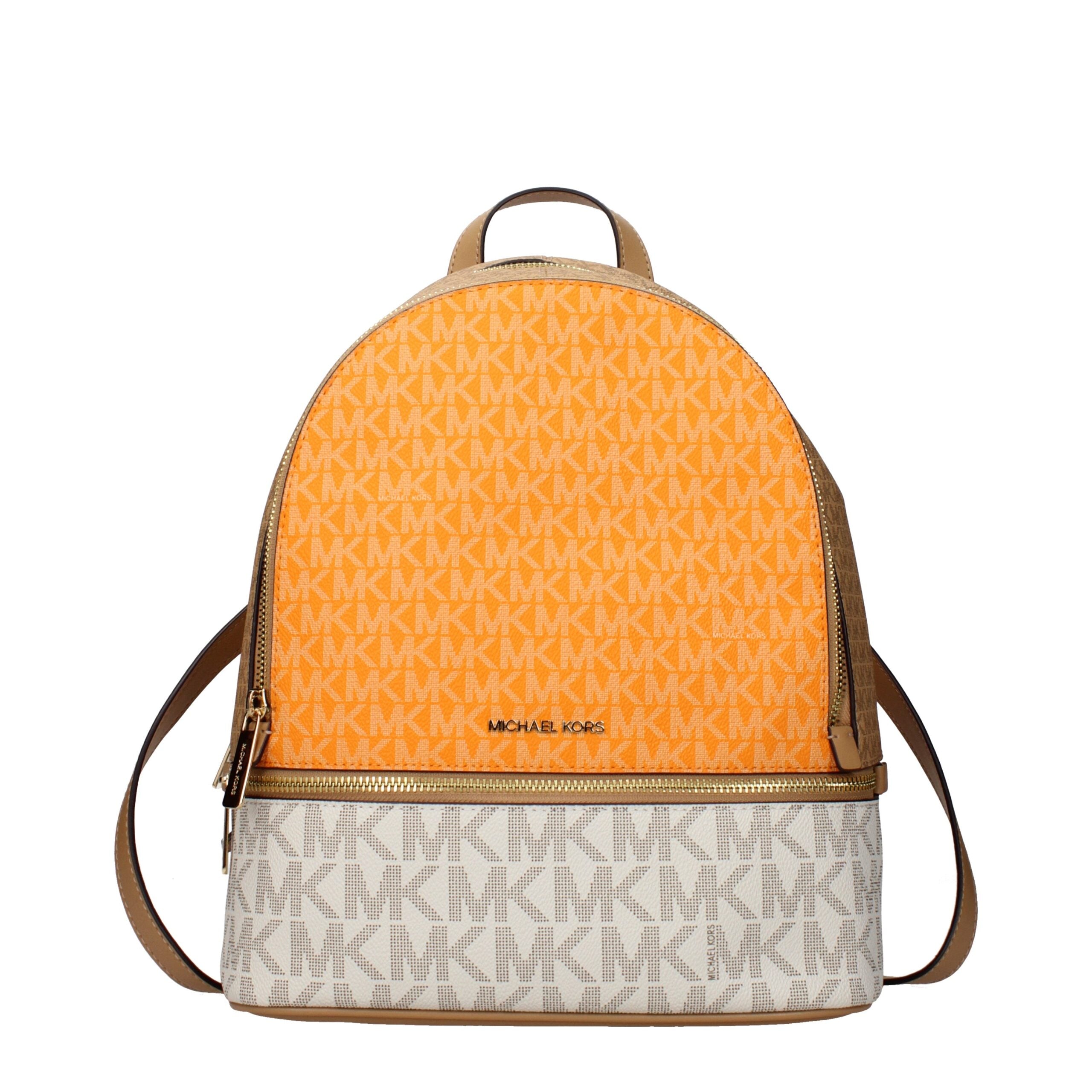 Michael Kors Zaino (35S5GRAB6V) in Tessuto Beige/Arancione