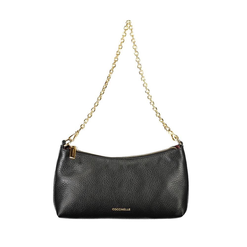 Mini Bag Coccinelle Aura Baguette in Pelle Nera