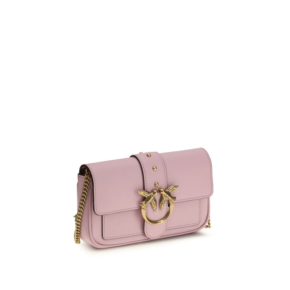 Mini Borsa Pinko Love One a Tracolla in Pelle Multicolor