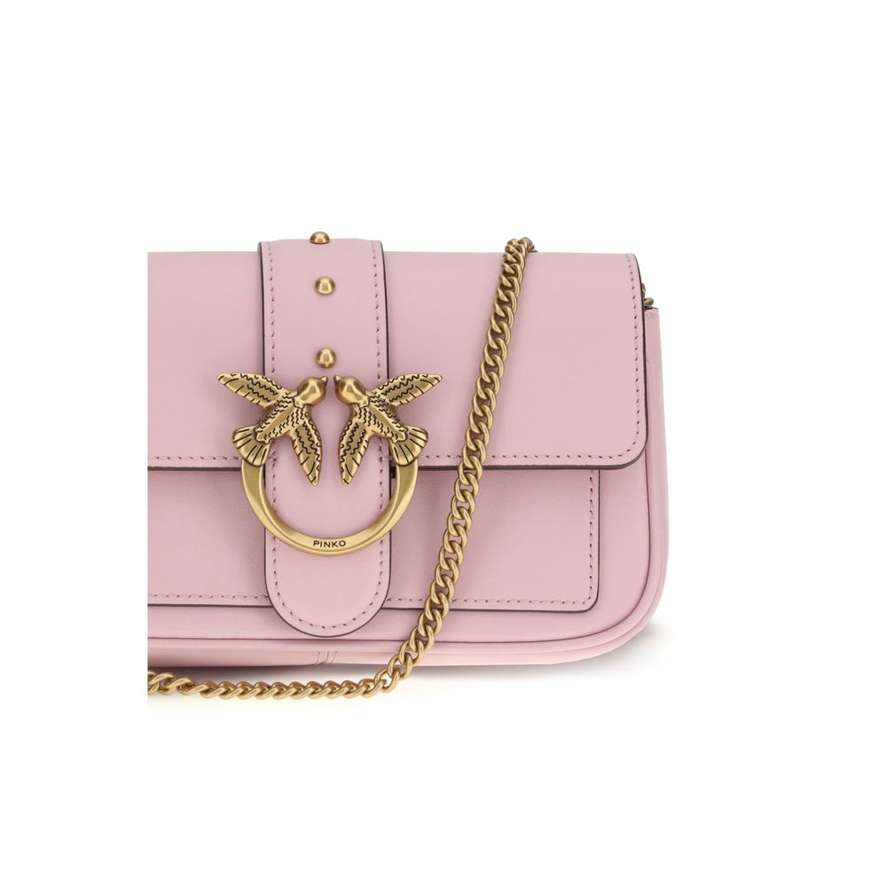 Mini Borsa Pinko Love One a Tracolla in Pelle Multicolor