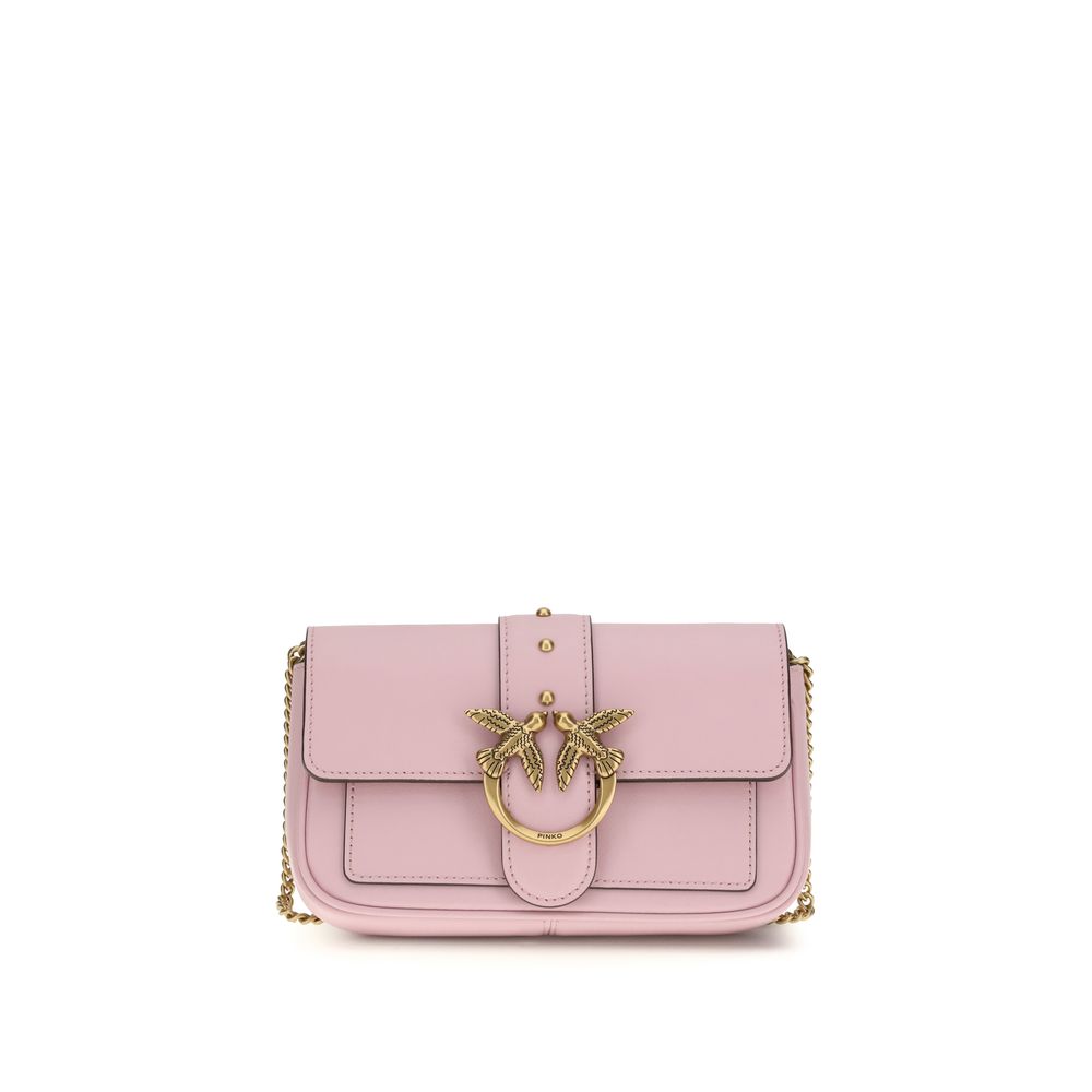 Mini Borsa Pinko Love One a Tracolla in Pelle Multicolor