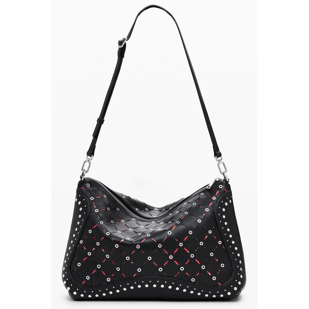 Mini Borsa a Mano Desigual Yankee Leiria in Polietilene Nero, Tracolla Regolabile
