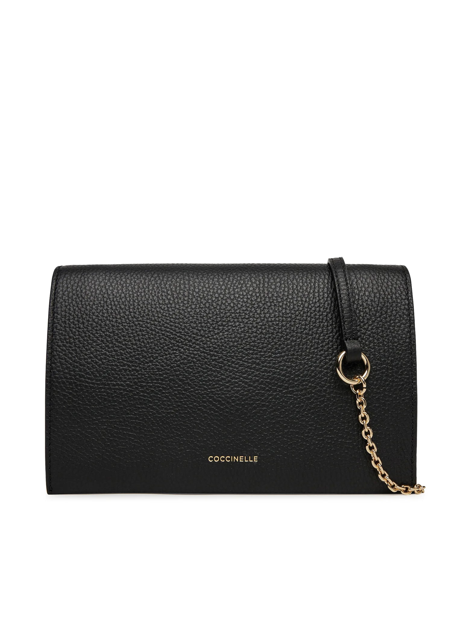 Mini Borsa a Tracolla Coccinelle Dandy in Pelle Nera