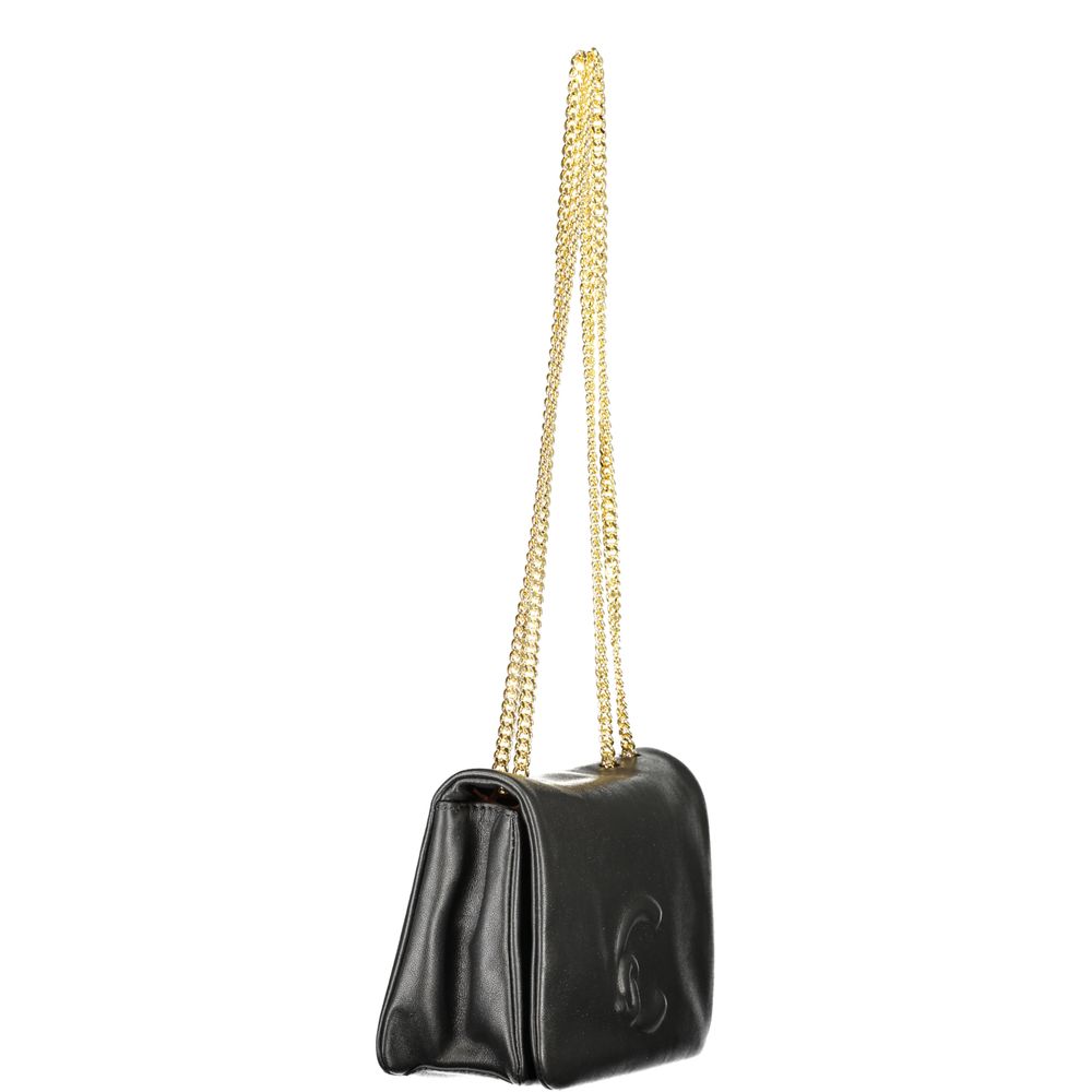 Mini Borsa a Tracolla Coccinelle Dulse in Pelle Liscia Nera