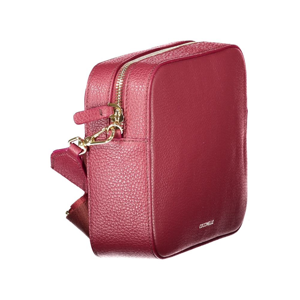 Mini Borsa a Tracolla Coccinelle Tebe in Pelle di Colore Rosso