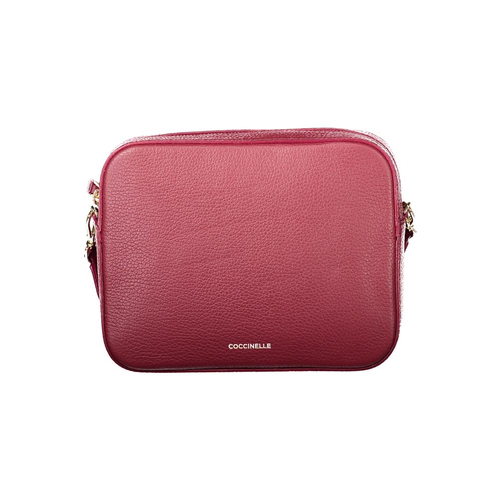 Mini Borsa a Tracolla Coccinelle Tebe in Pelle di Colore Rosso