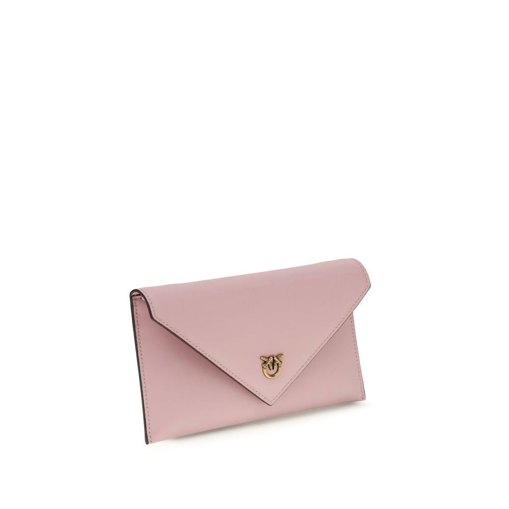 Mini Clutch Pinko Love Birds Logo a Tracolla in Pelle Multicolor