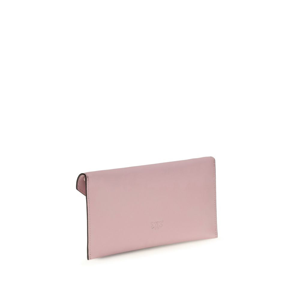 Mini Clutch Pinko Love Birds Logo a Tracolla in Pelle Multicolor