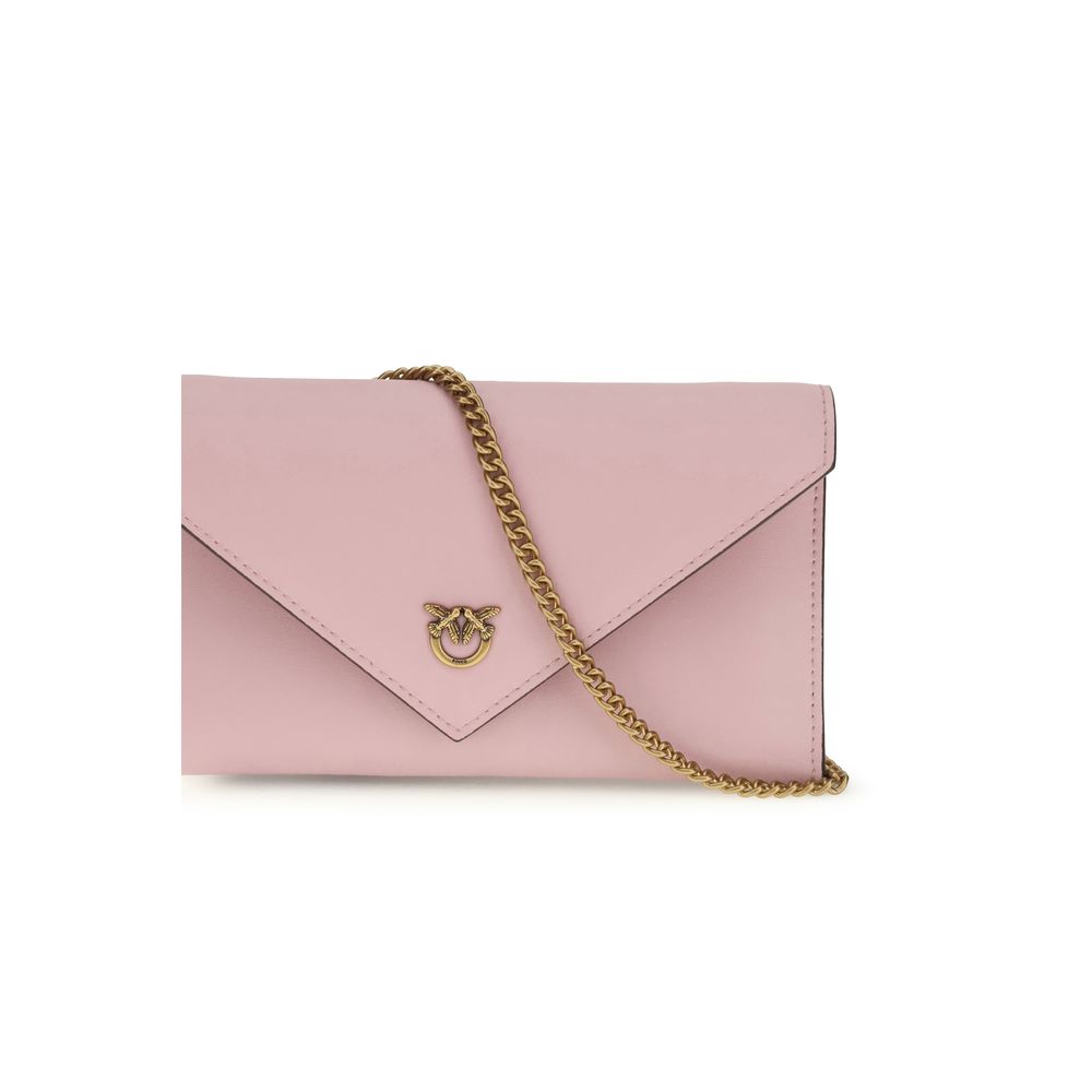 Mini Clutch Pinko Love Birds Logo a Tracolla in Pelle Multicolor