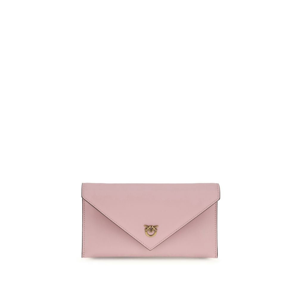 Mini Clutch Pinko Love Birds Logo a Tracolla in Pelle Multicolor