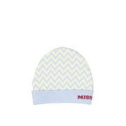 Missoni Berretto in Pura Lana a Coste Blu Donna