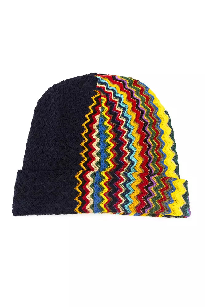 Missoni Cappello in Lana Multicolor Fantasia Geometrica