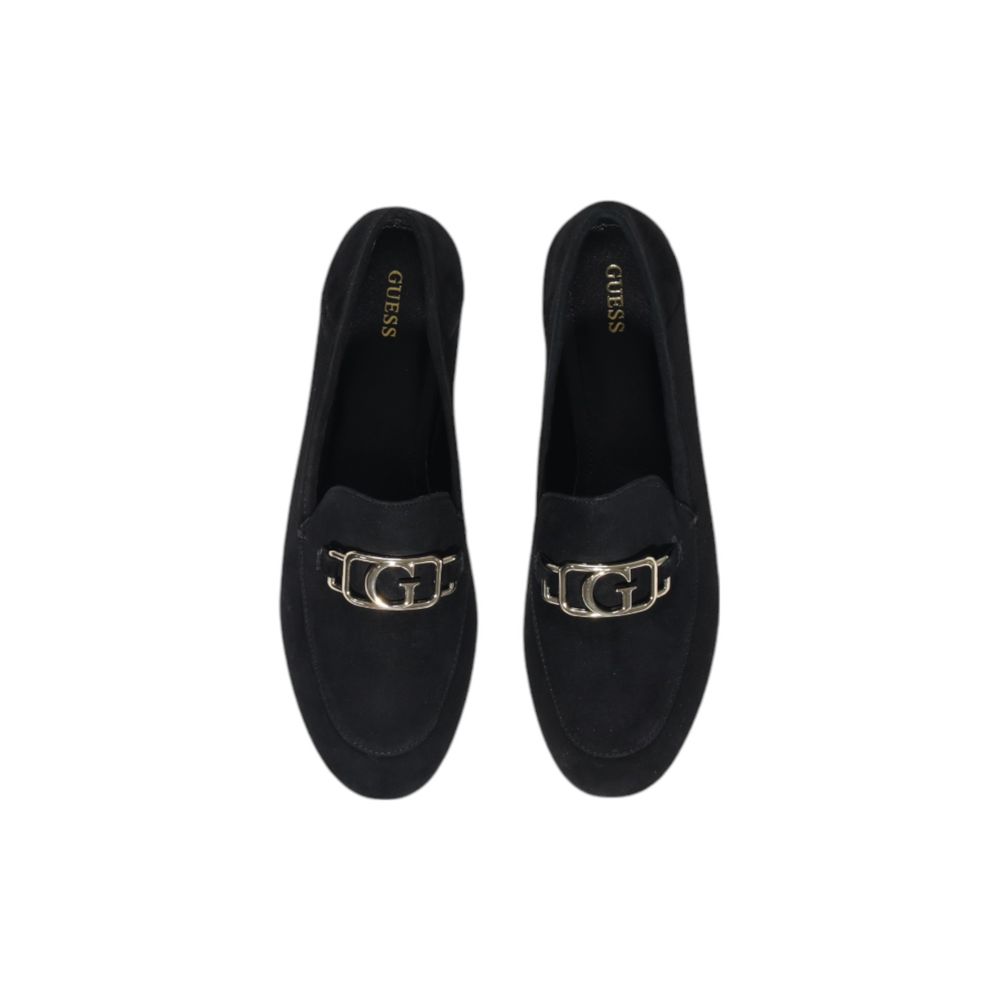 Mocassini Donna Guess MARTYNAS Flats in Pelle Nera