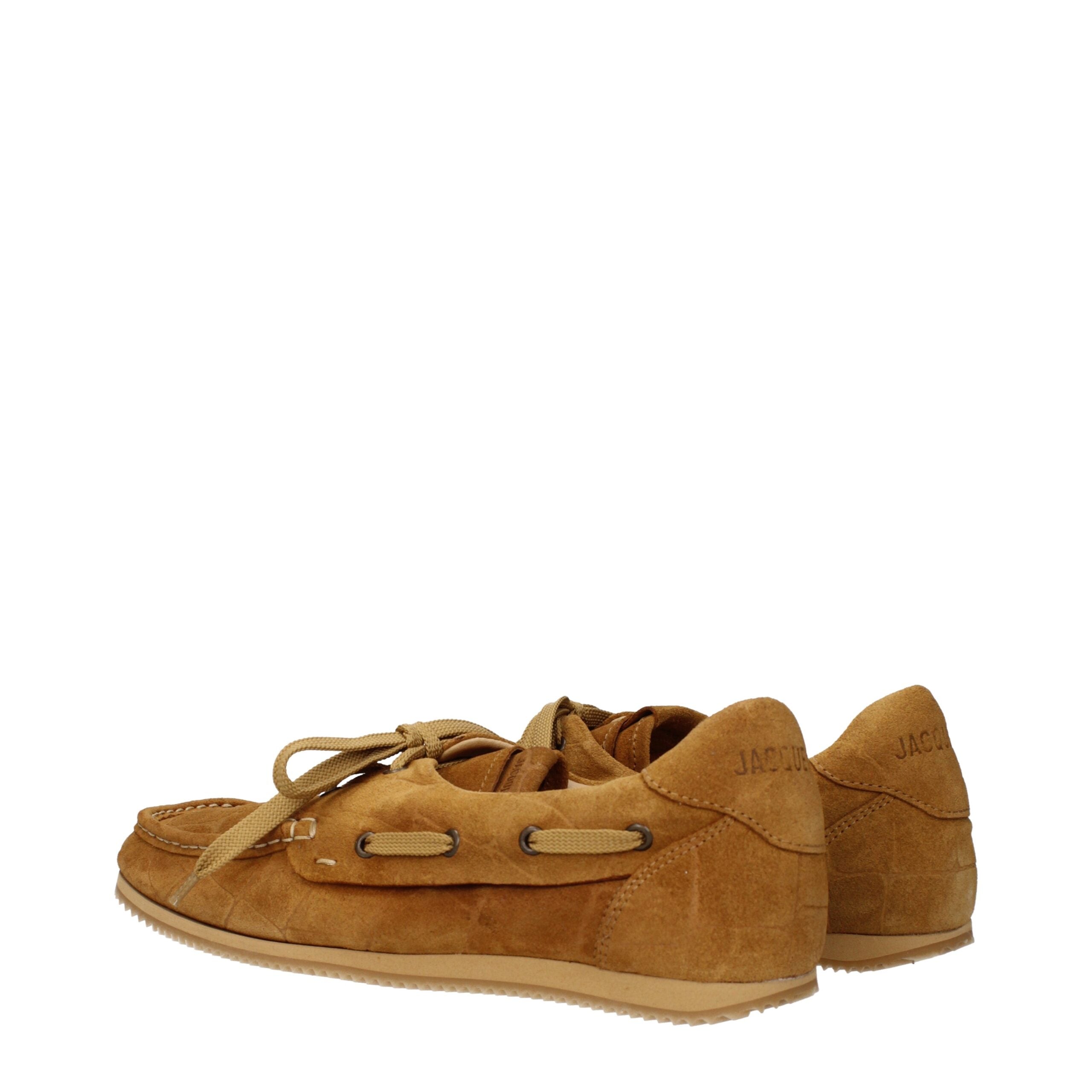 Mocassini Uomo Jacquemus Slip-On in Camoscio Marrone