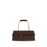 Moschino Brown Calf Leather Bos Taurus Handbag
