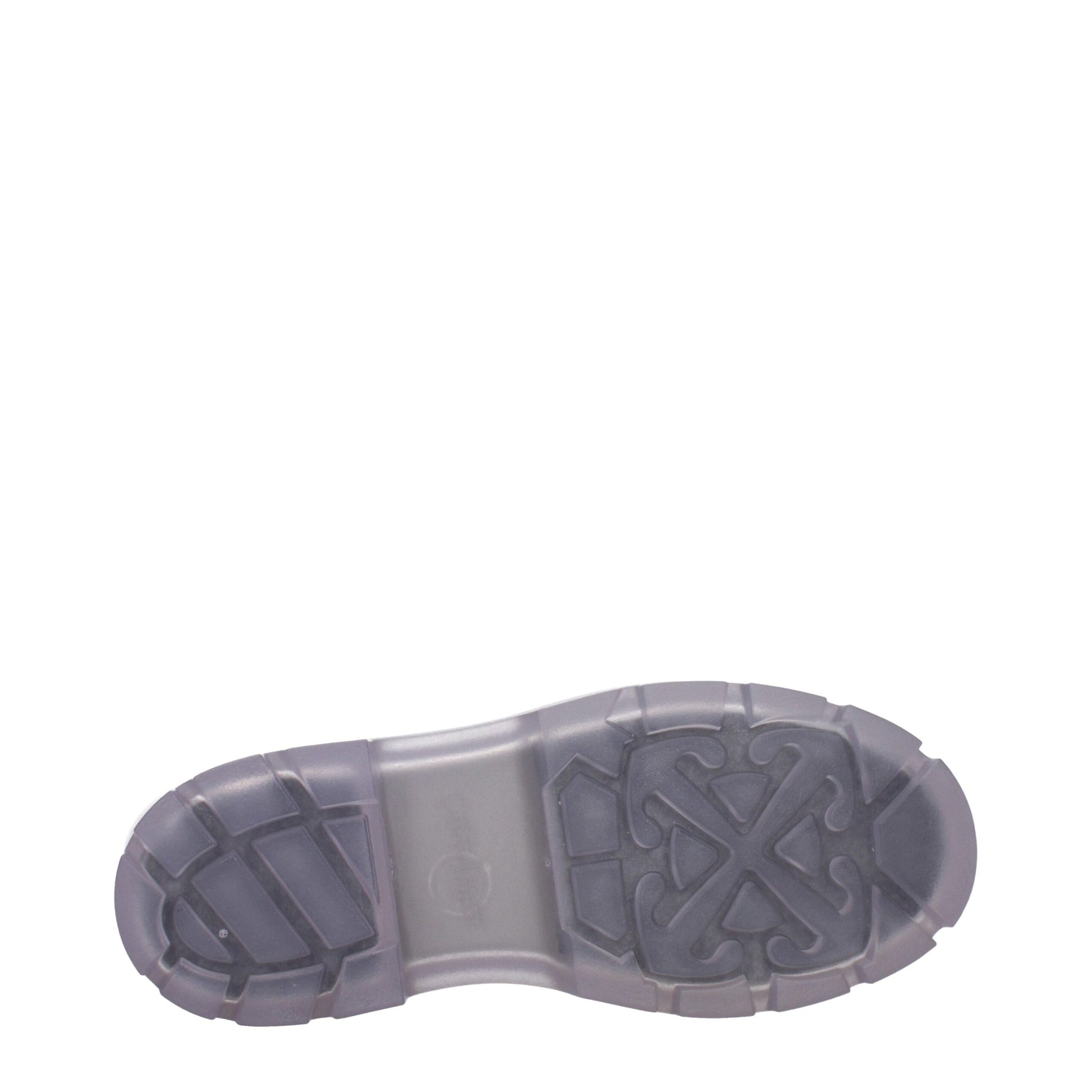 Off-White Stivaletti in PVC Trasparente con Logo laterale