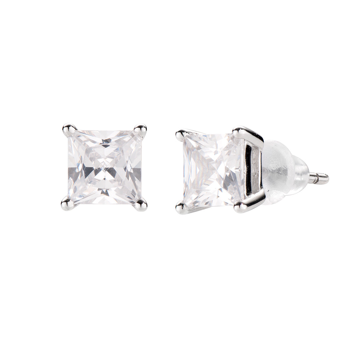 Amen women's earrings diamonds forever ELPQ50BB