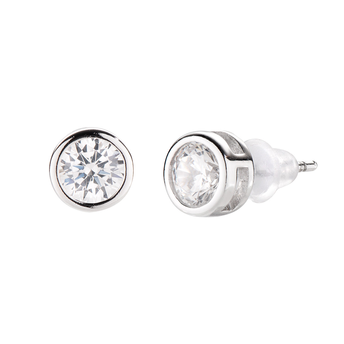 Amen women's earrings diamonds forever ELPT50BB