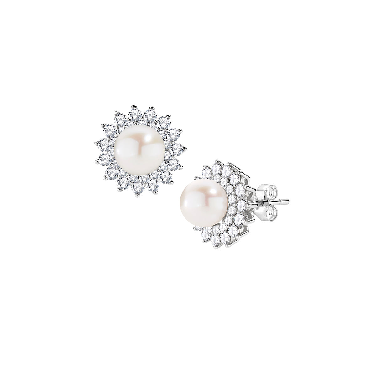 Amen Women's Pearl Earrings ESOPEBBBZ3