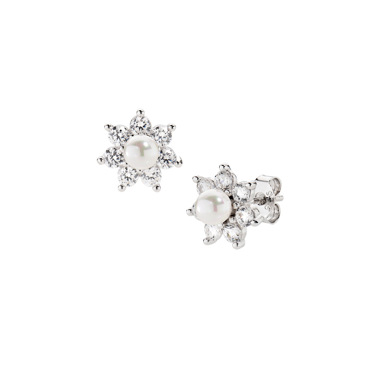 Amen Women's Pearl Earrings ORMAPEBBBZ3