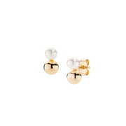 Amen Women's Pearl Earrings ORPEPEGB3