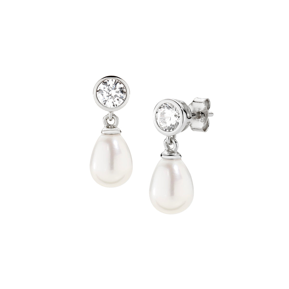 Amen Women's Pearl Earrings ORTOPEBBBZ3