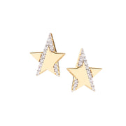 Amen Women's Star Earrings ESTLGBZ