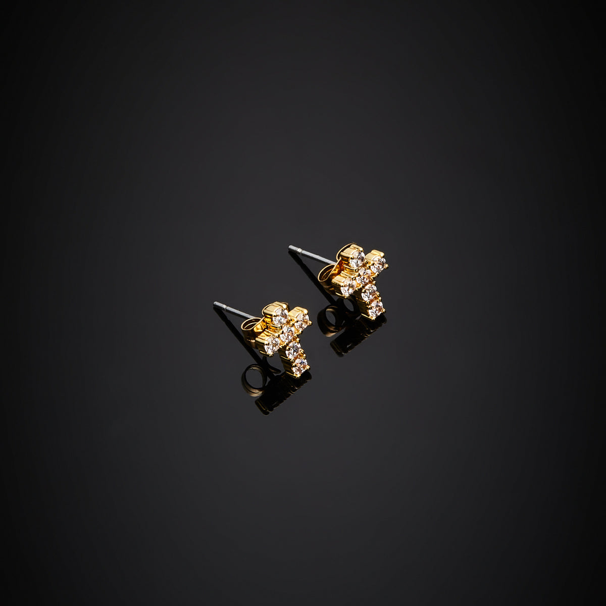 CHIARA FERRAGNI WOMEN'S CROSS EARRINGS J19AWC13