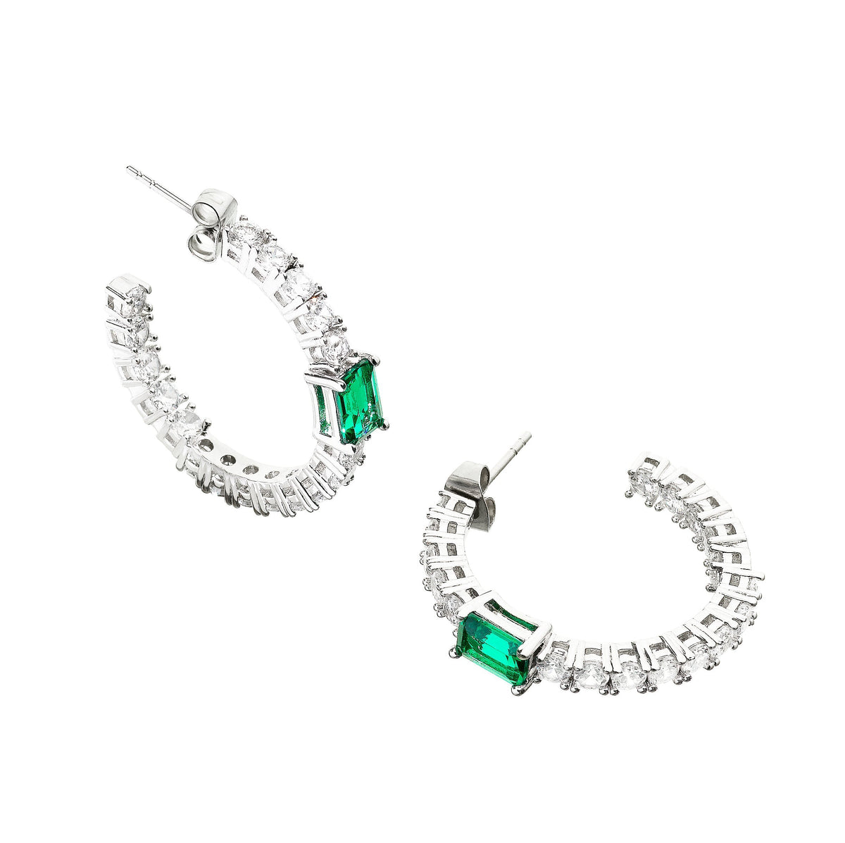 CHIARA FERRAGNI EMERALD EARRINGS FOR WOMEN J19AWJ14