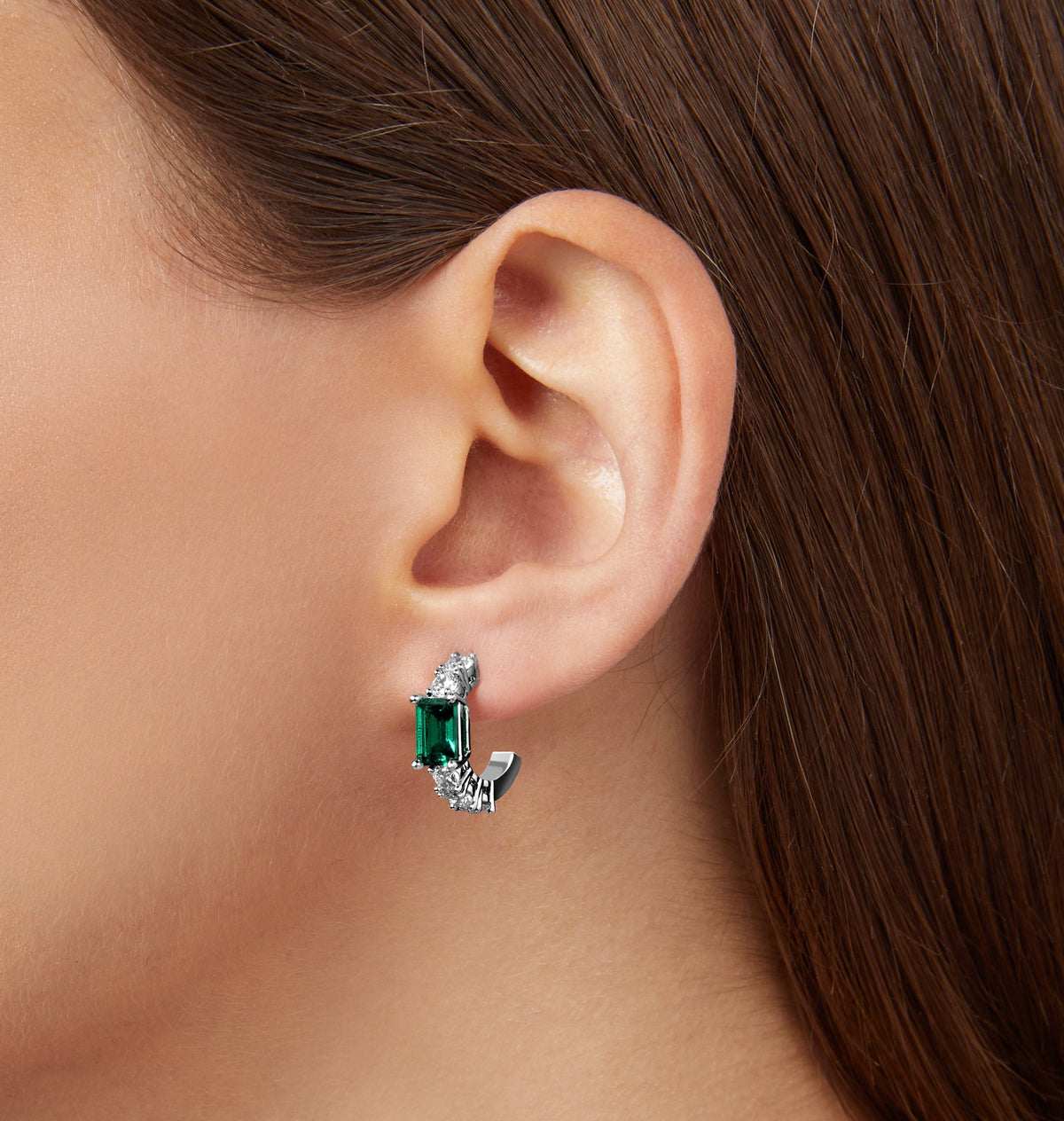 CHIARA FERRAGNI EMERALD EARRINGS FOR WOMEN J19AWJ15