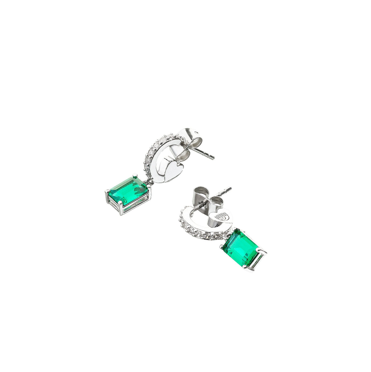 CHIARA FERRAGNI EMERALD EARRINGS FOR WOMEN J19AWJ16