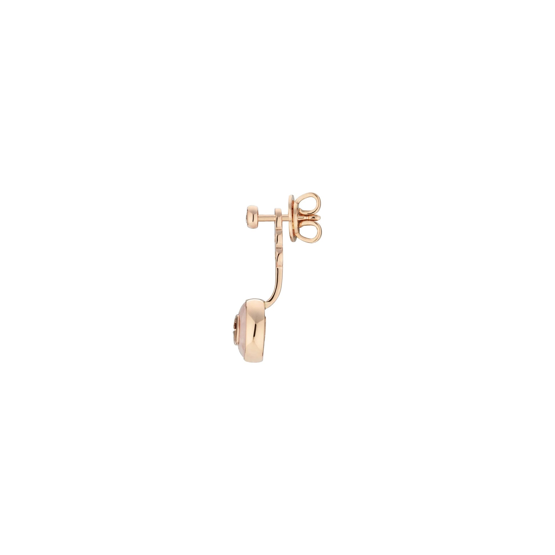 Orecchini Gucci Interlocking G YBD831463001 oro rosa e opale